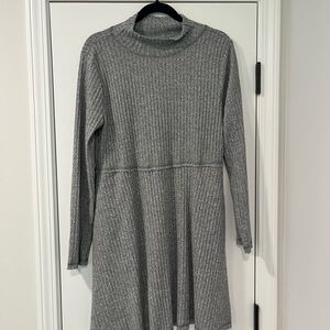 Cato Charcoal Long Sleeve Sweater Dress